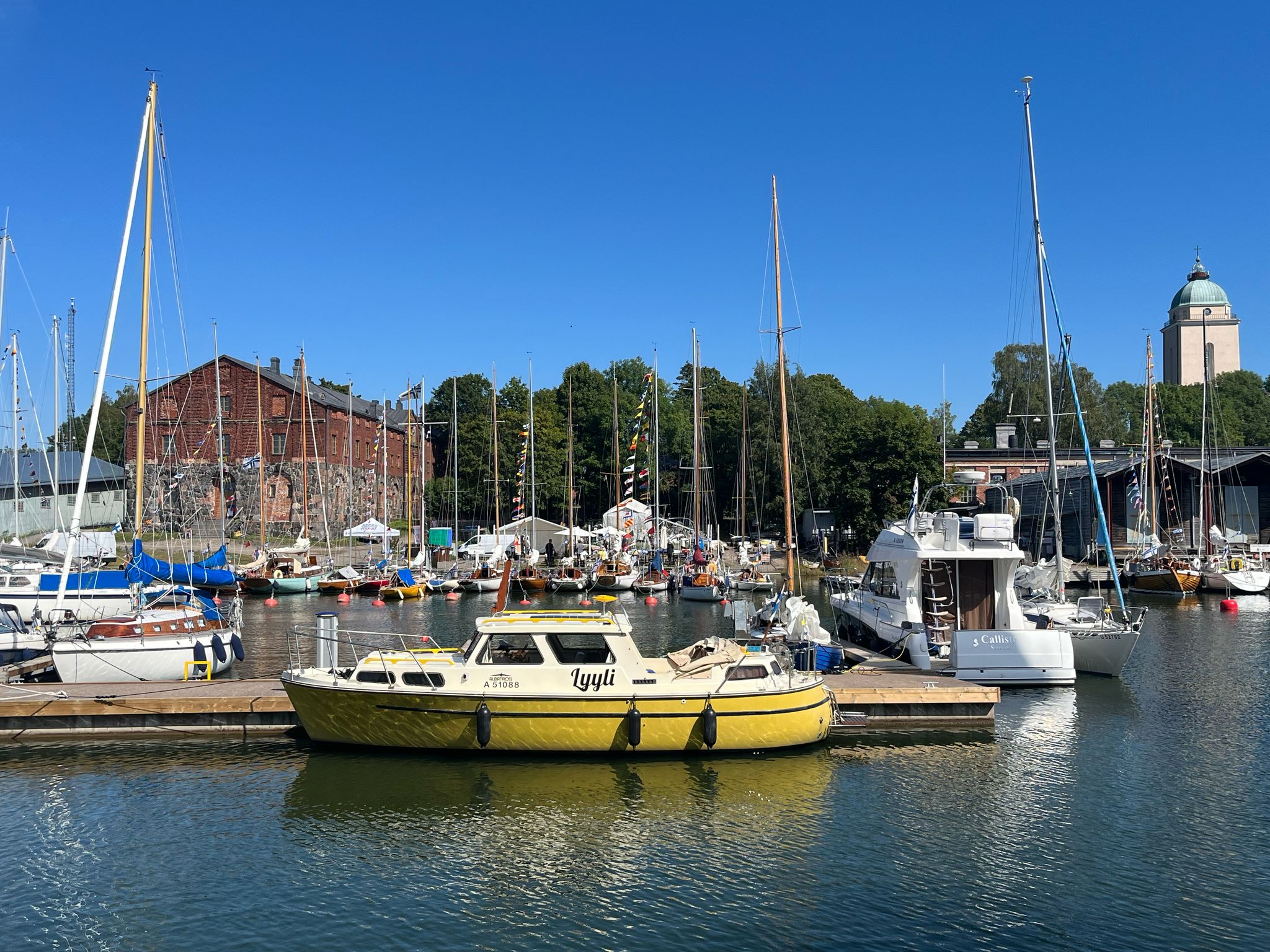 Lyyli yacht sailing on the sea