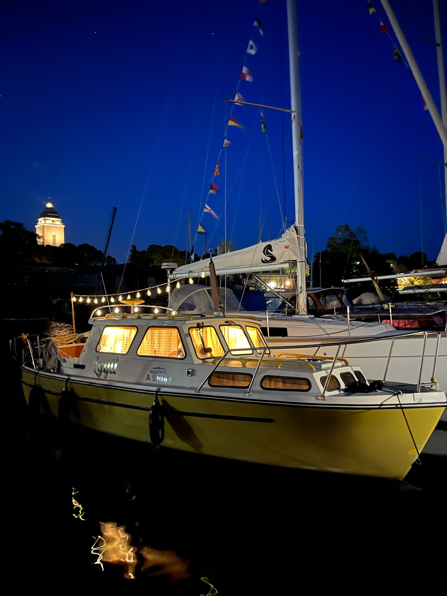 Lyyli yacht docked at marina